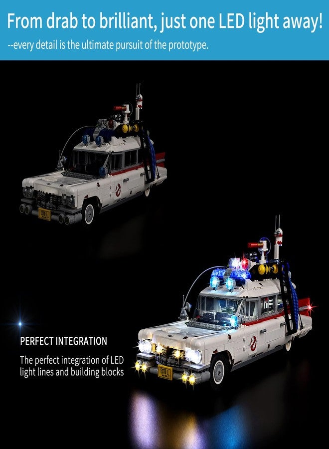 طقم إضاءة LED من BrickSoul متوافق مع ليغو 10274، طقم أوضاع إضاءة قابلة للتعديل متوافق مع سيارة Ghostbusters ECTO-1، الإضاءة فقط (السيارة غير متضمنة)، إصدار التحكم عن بعد - Image 3